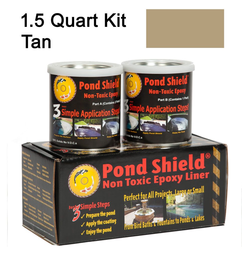 Pond Shield Epoxy Tan 1.5 Quart Kit – Pond Armor