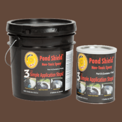 Pond shield 3 gallon kit choclate brown